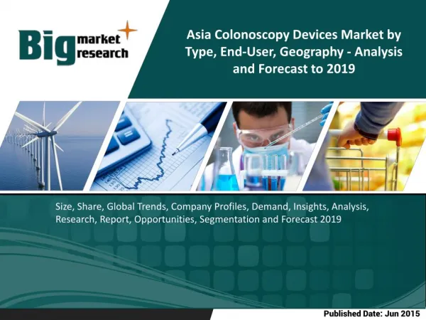 The Asia colonoscopy devices market is estimated to witness a CAGR of 12.1% during the forecast period, 2014 to 2019