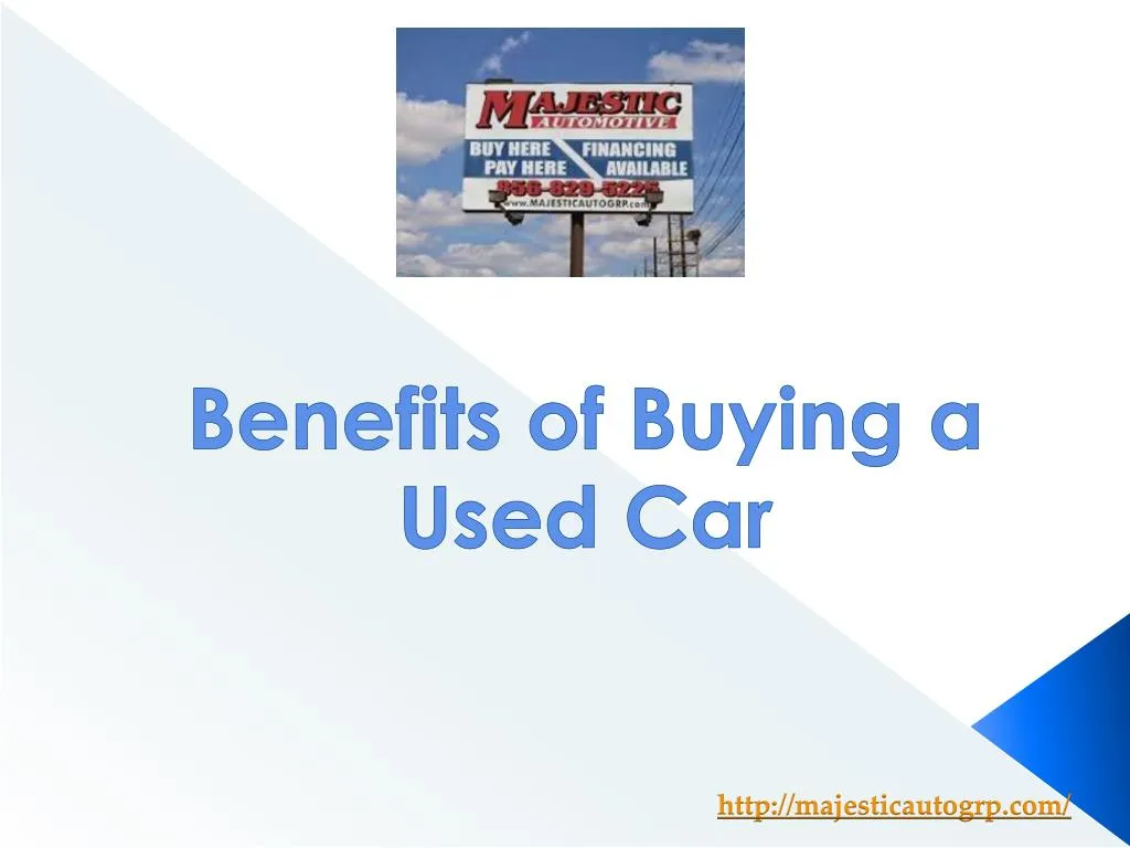 benefits of buying a used car