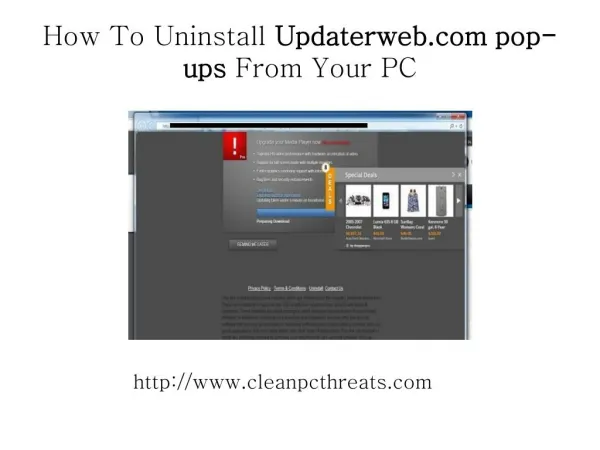 Easy Way To Uninstall Updaterweb.com pop-ups Virus