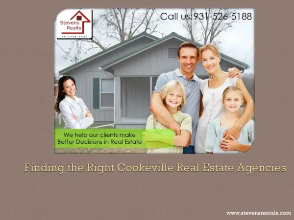 Finding the Right Cookeville Real Estate Agencies