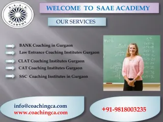 CAT Coaching Center in Gurgaon - slide 1