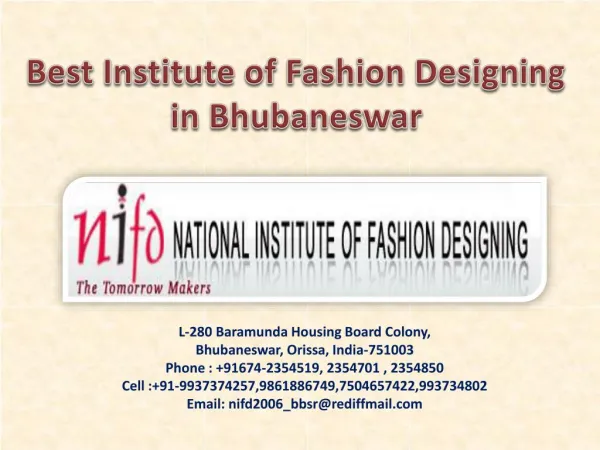 Fashion designing Bhubaneswar