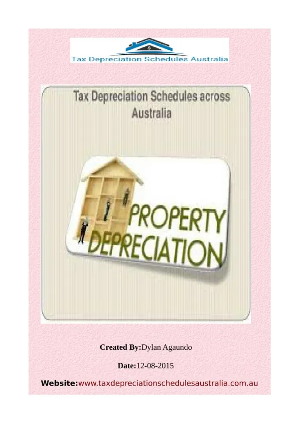 Rental Property Depreciation Ato