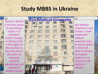 Study MBBS in Ukraine - slide 1