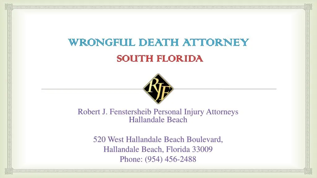 wrongful death attorney south florida
