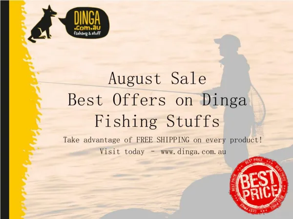 August Sale - Best Offerce On Dinga Fshing Stuffs