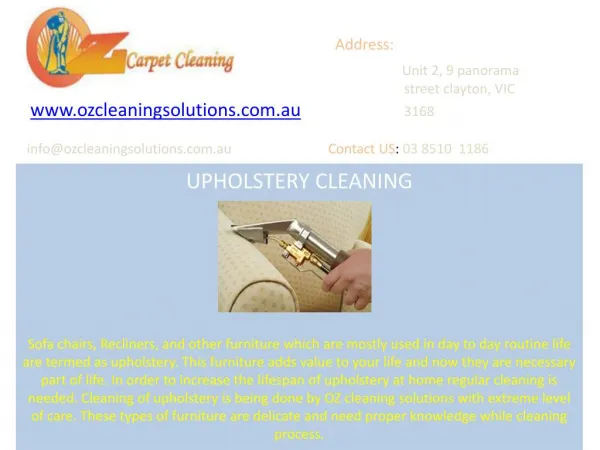 Oz Carpet Cleaning