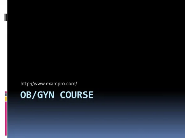 OB/GYN course