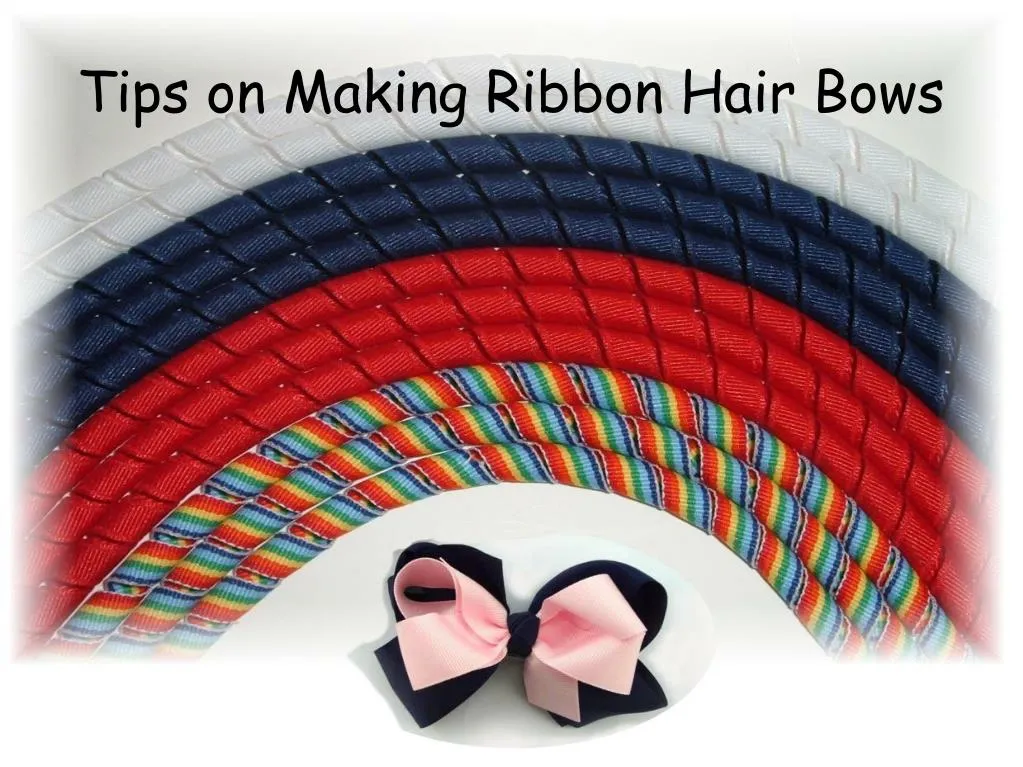 tips on making ribbon hair bows