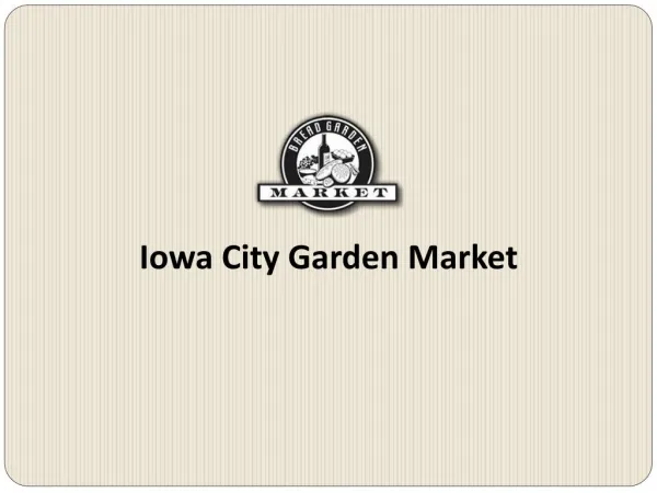 Iowa City Garden Market