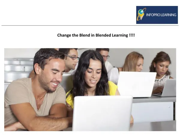 Change the Blend in Blended Learning