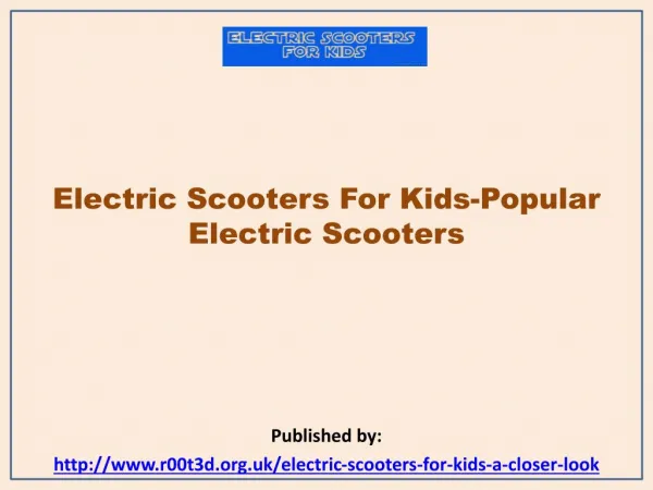 Popular Electric Scooters