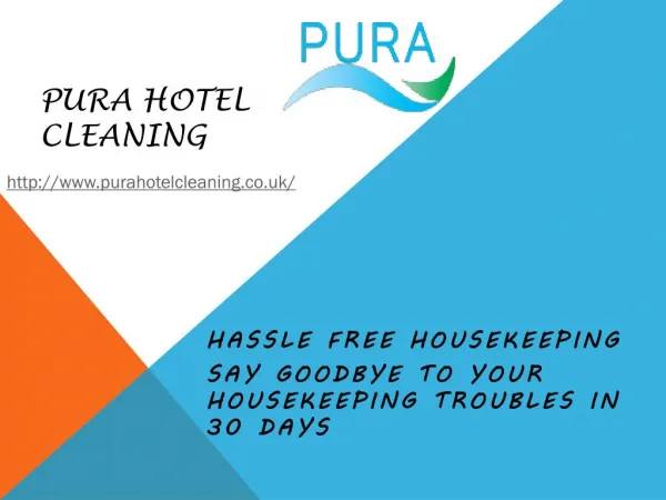 Hotel contract cleaning Company UK