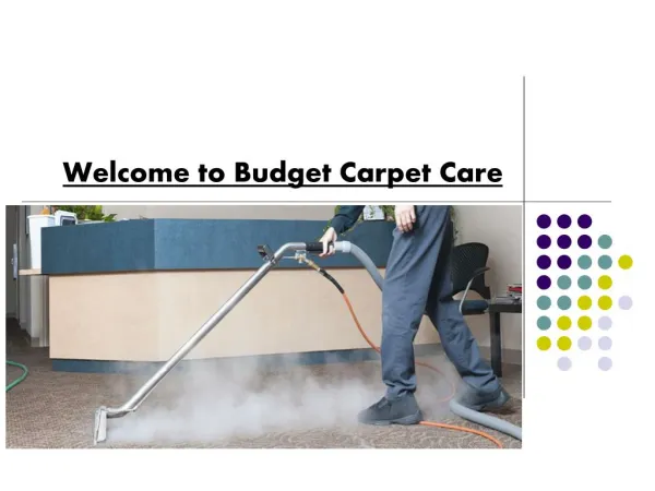 Welcome to Budget Carpet Care