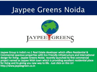 Avail superb spacious property by Jaypee Greens Noida