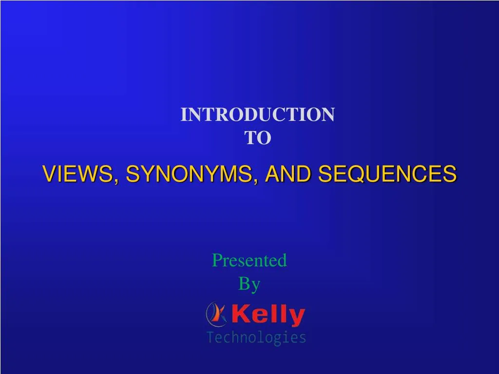 views synonyms and sequences