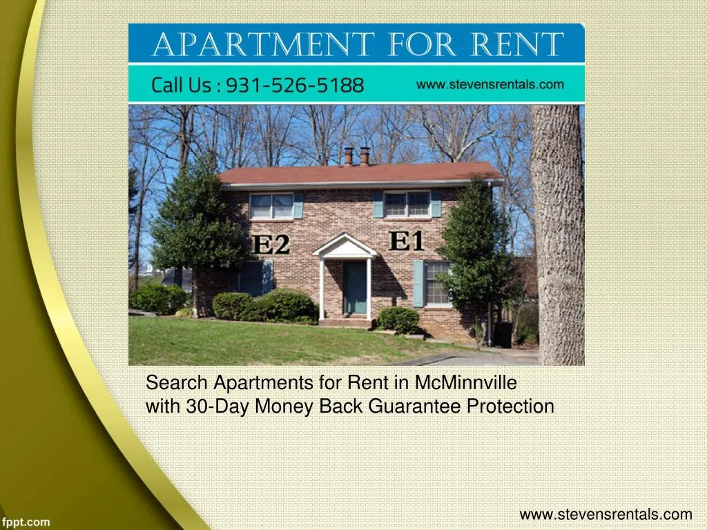 search apartments for rent in mcminnville with 30 day money back guarantee protection