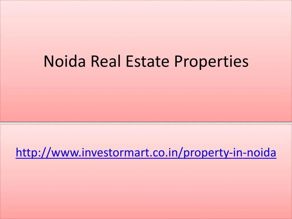 noida real estate properties