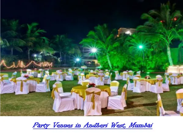 Banquet venues in Andheri West Mumbai