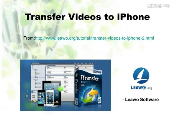 Transfer Videos to iPhone