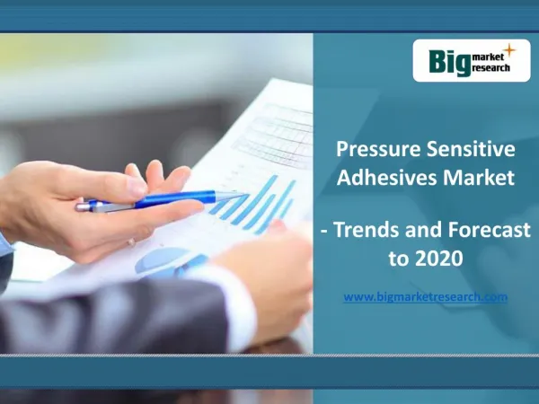 Pressure Sensitive Adhesives Market - Trends and Forecasts to 2020