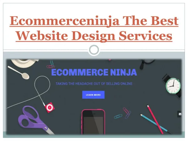 Ecommerceninja The Best Website Design Services