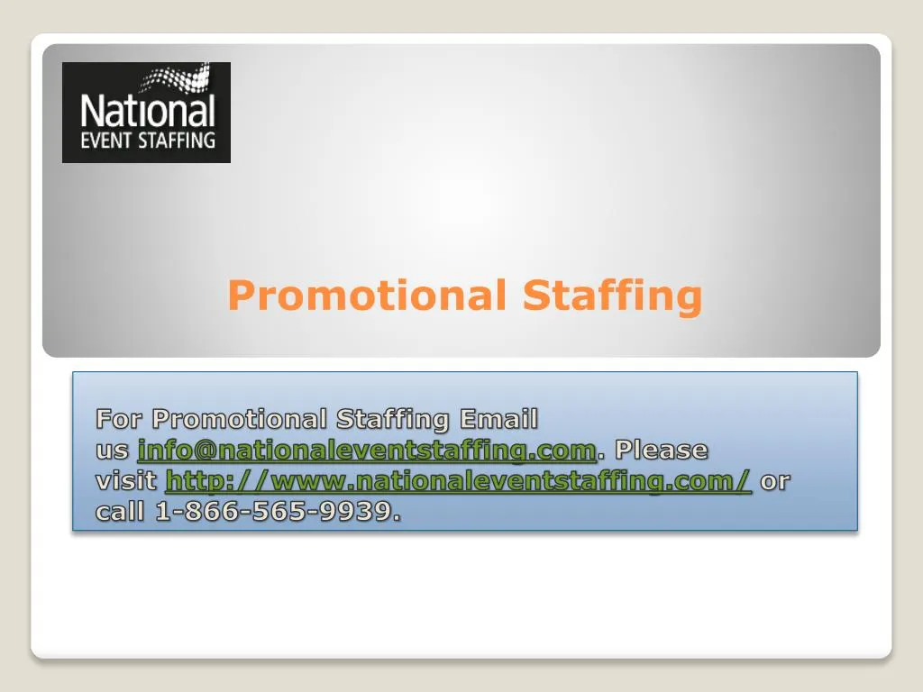 promotional staffing
