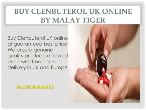 Buy Clenbuterol UK online by Malay Tiger