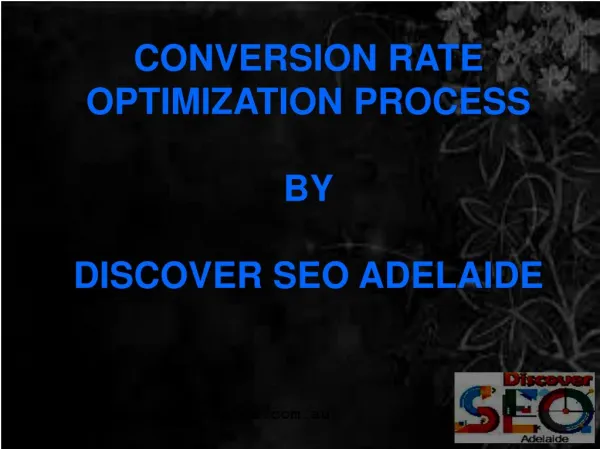 Conversion Rate Optimisation Process in Adelaide