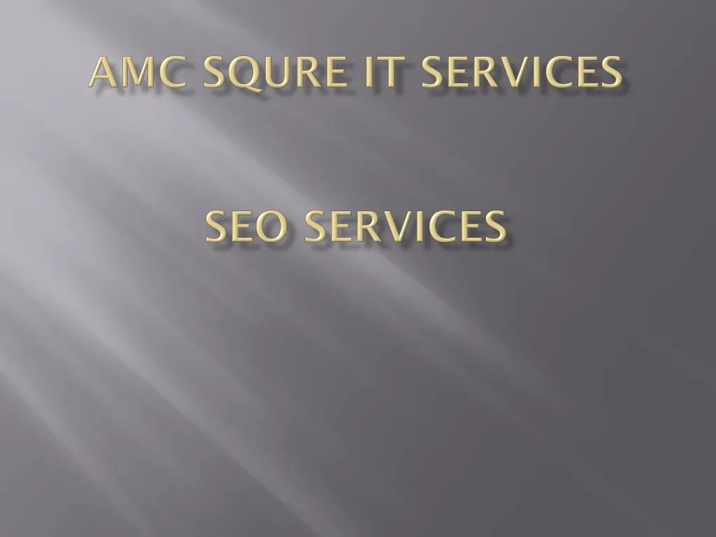 amc squre it services seo services