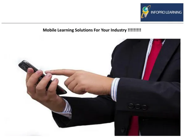 Mobile Learning Solutions For Your Industry