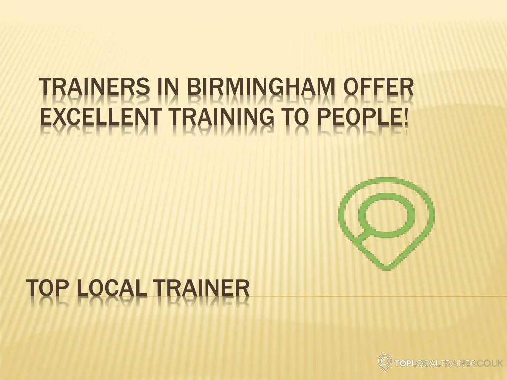 top local trainer