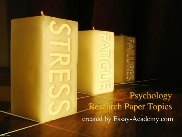 Psychology Research Paper Topics