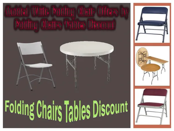 Molded White Folding Chair Offers by Folding Chairs Tables Discount