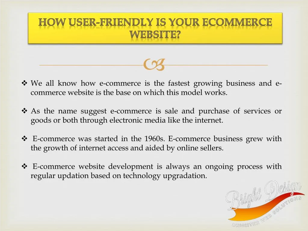 how user friendly is your ecommerce website