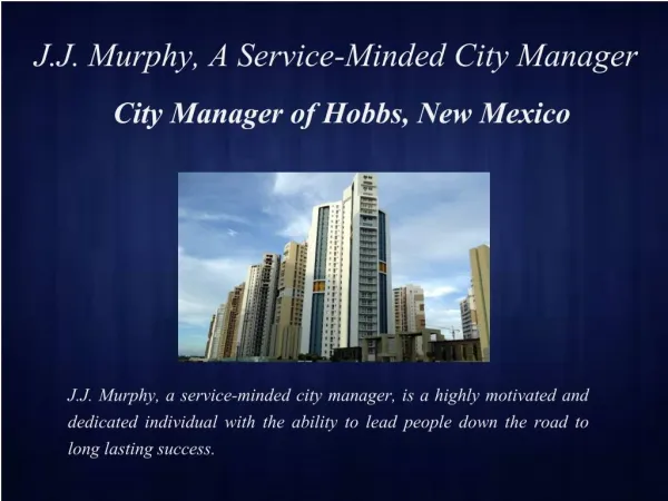 J.J. Murphy City Manager