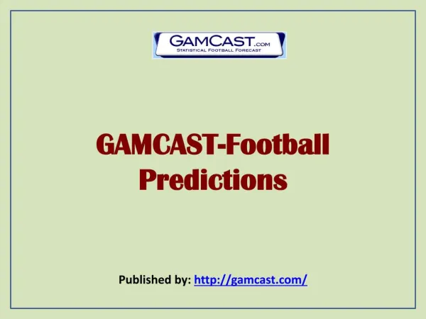 GAMCAST-Football Predictions