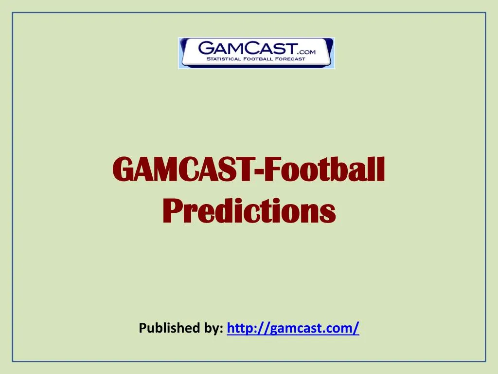 gamcast football predictions