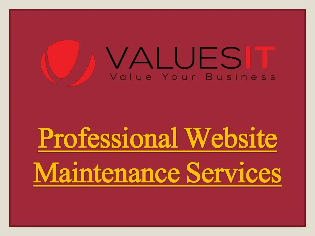 professional website maintenance services