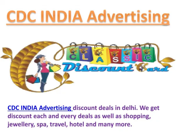 Classic Discount Card with Free Gift Voucher in Delhi