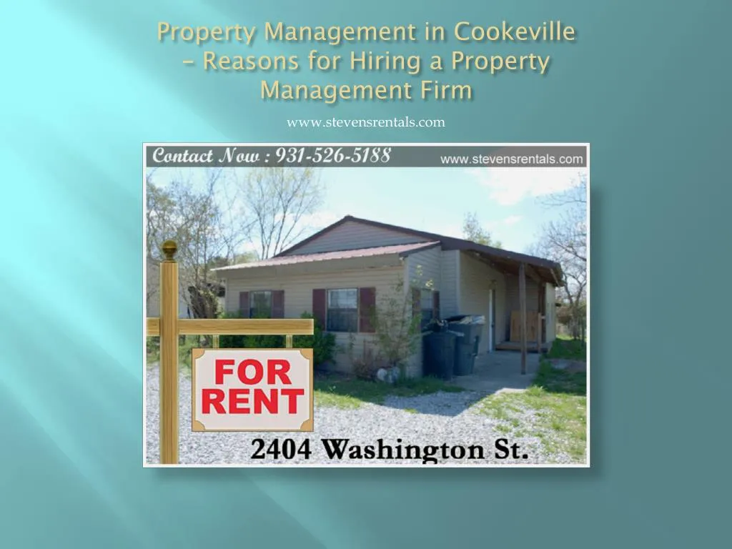 property management in cookeville reasons for hiring a property management firm