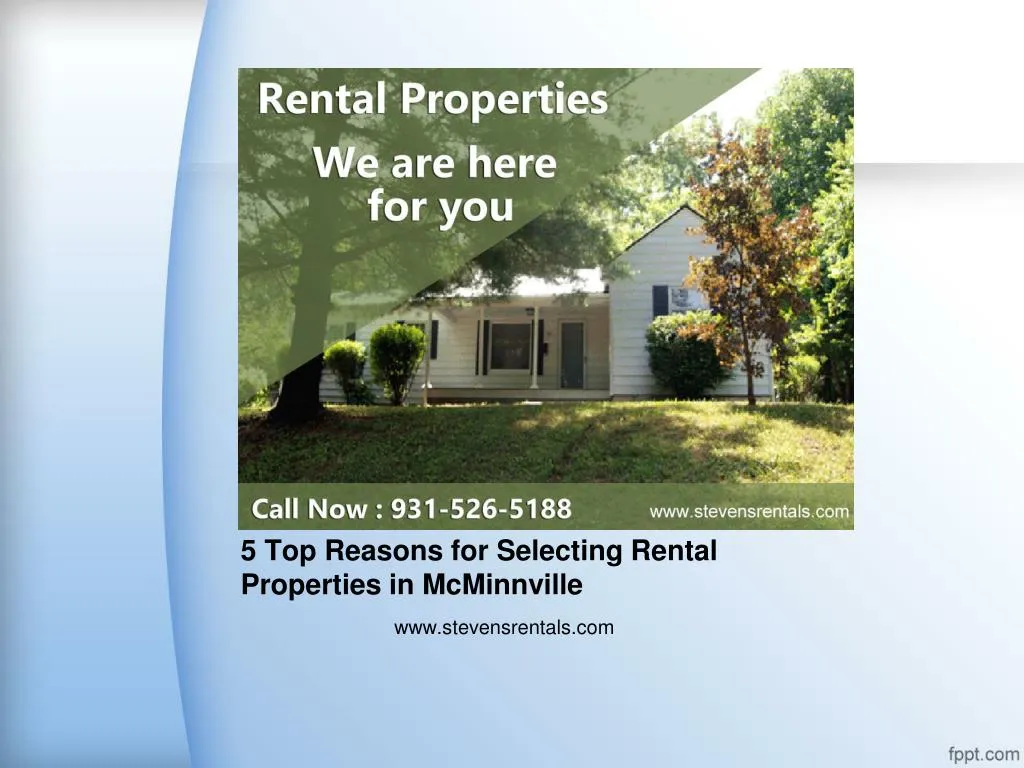 5 top reasons for selecting rental properties in mcminnville