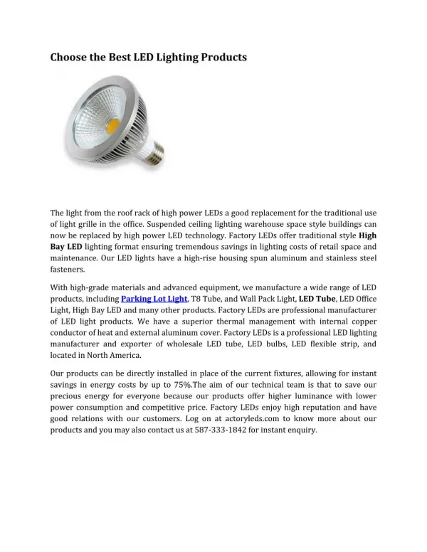 LED fluorescent Tube replacement