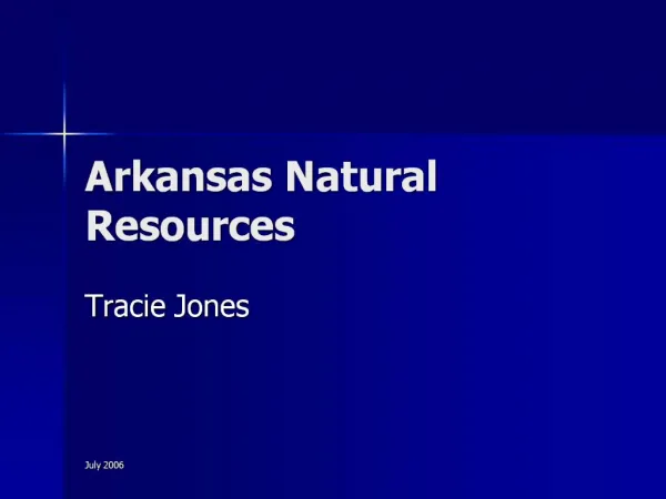 Arkansas Natural Resources
