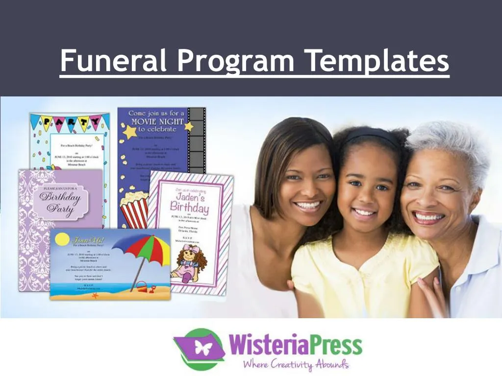 funeral program templates