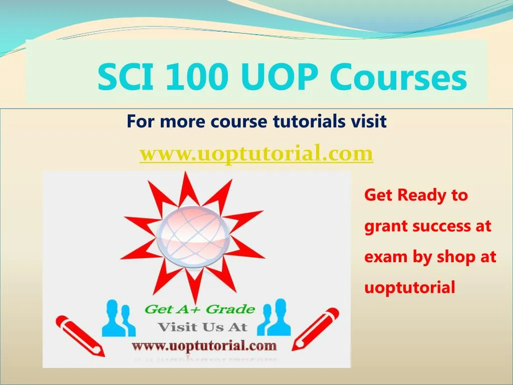 sci 100 uop courses