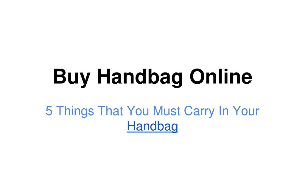 buy handbag online