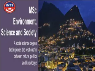 Admission MSc Environmental Science distance education courses - slide 1