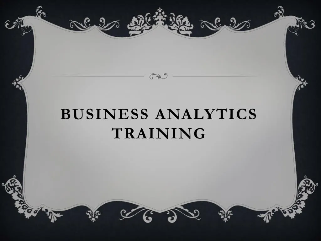 business analytics training