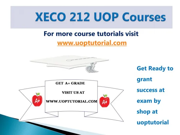 XECO 212 UOP Tutorial Course/Uoptutorial